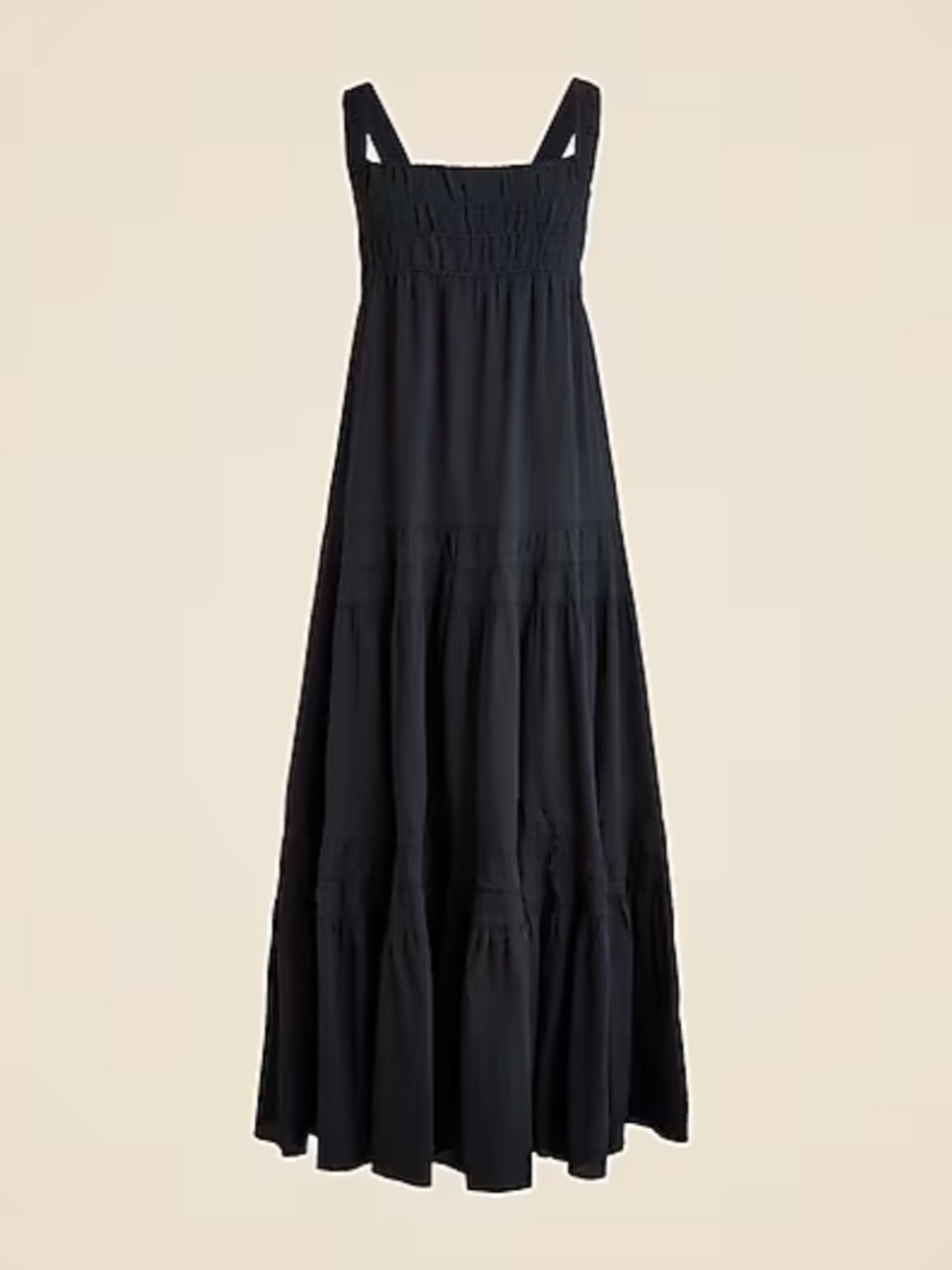 BLACK airy gauze tiered maxi dress festival stagecoach Coachella